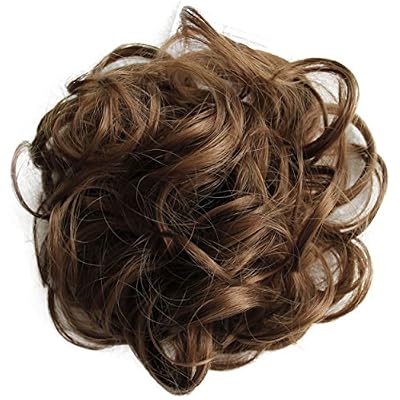 PRETTYSHOP Postiche Cheveux En Caoutchouc Chouchou Scrunchy Chignons VOLUMINEUX Bouclés Ou Chignon Décoiffé Différentes Couleurs G6E