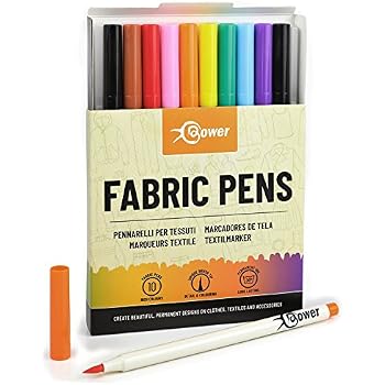 Marqueurs Textiles Permanents - Lot De 5 Couleurs, Pour Personnaliser Tissus, Vêtements, Chaussures