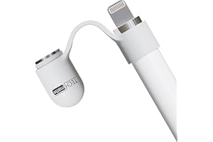 AMFILM TechMatte Magnetic Replacement Cap Compatible with Apple Pencil 1st Generation (with Cap Holder) (Updated Version)