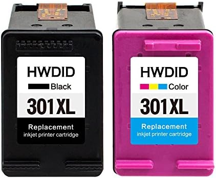 HWDID 301 XL Ink Cartridges Replacement for HP 301XL (1 Black,1 Tri-colour) CH561EE CH562EE High Yield for Deskjet 1000 1050A 1510 2050 2540 2544 3050A 3055A ENVY 4500 4502 5530 Officejet 4630 4632 4634 4636