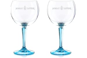 Bombay Sapphire Gin Ballon. Vetro. 2 palloncini in vetro