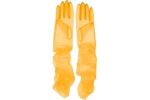 Hoseirty Guanti lunghi da donna in tulle per festa di nozze per la sposa 67,8 cm lunghezza del gomito Vintage puro Tea Party Serata Prom Opera Party Guanti