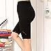 Liang Rou Maternity Elastane Adjust Waistband Short Leggings Color Black 2-Pack
