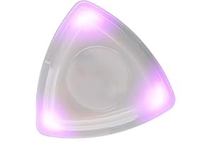 ASTIBYM Plektrum, 3V 40mAh Leuchtendes Plektrum mit Hochempfindlichem LED-Licht Personalisiertes Plektrum Plektrum Ersatz mit Batterie für Musikliebhaber, Gitarrenanfänger(Lila)