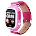 Price comparison product image [CE RTTE approval] Corelink Smart Watch for IOS Android Kids Children GPS Activity Tracker Smartwatch with Colorful Touch Screen Anti-lost GPS LBS Smart Safe Locator SOS Alert for iPhone Samsung Huawei Sony HTC LG (Pink)