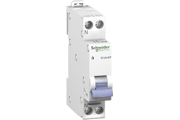 disjoncteur phase + neutre - schneider duoline xp - 2 ampères - courbe c - 20724
