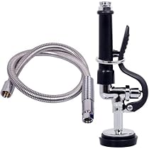 KWODE 38 Inch Pre-rinse Spray Valve With Stainless Steel Hose - Commercial Kitchen Sink Sprayer Assembly
