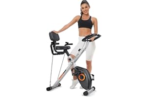 ‎YOSUDA YOSUDA Heimtrainer Fahrrad Klappbar,Ergometer 150kg Belastbar, Hometrainer 8 Magnetische Widerstandsstufen,Leise & Bequem, LCD-Monitor, höhenverstellbarer Sitz