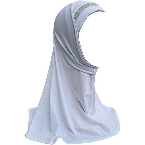 Sciarpa musulmana Hijab in pizzo floreale per bambini, sciarpa islamica araba scialli, copricapo estensibile con turbante, protezione solare con fiori Rosa acceso Taglia unica