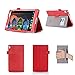 Produktbild ISIN Tablet Fall Serie Lenovo Tab 4 8 Plus TB-8704F,TB-8704N und TB-8704X 8,0 Zoll Tablet Premium PU-Leder Schutzhülle Taschen mit Handschlaufe,Stylus Halter und Kartenschlitz (Rot)