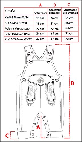 BLH Babylederhose LANG und KURZ (aus Baumwolle, in Lederhosenoptik) von Mogo.cc - 4