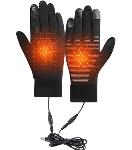 Gants Chauffants USB – 3 Températures, Double Face, écran Tactile | Pour Intérieur/extérieur, Ski, Randonnée, Bureau - 9