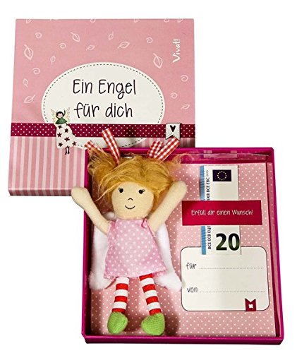 Preisvergleich Produktbild Stoffengel-Anhänger in Geschenkbox: rot