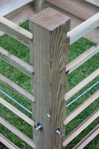Komposter Brettkomposter aus Holz 100x100x80 cm – ca. 800 L - 7