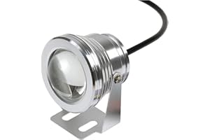 AMDHZ Eclairage sous Marin Spot Fontaine 10W LED pour Piscine IP68 étanche en saillie Projecteur sous-Marin (Color : Warm White Light, Size : A-12V)