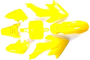 XLJOY Yellow Fairing Plastic Fender Kit for SDG SSR Piranha Chinese CRF50 XR50 50cc 70cc 90cc 110cc 125cc 140cc 150cc 160cc Dirt Pit Bike