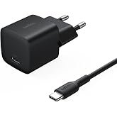 Belkin USB-C Fiş 25 W, 60 W USB-C Kablo ile (1 m), Apple iPhone 16 Serisi, iPad Pro, Samsung Galaxy S25, Nintendo Switch ve D