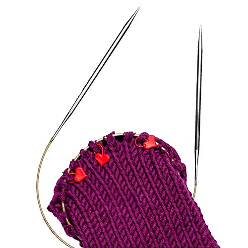 addi 407-2 Love Maschenmarkierer, Kunststoff, rot, 1 x 1 x 1 cm - 2