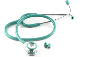 MARLAS Optimum Dual Head Stethoscope - Professional Medical Tool for EMTs, Nurses, Doctors, Vets, and Students (Green)