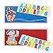 Bigjigs Toys Name Plaque (Pirate) (Pack of 2 - Red and Dark Blue)