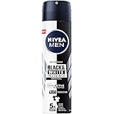 Nivea MEN Black & White Invisible Original Herren-Lufterfrischer Spray, 6er Pack x 150 ml, Anti-Halone, Anti-Atmungsaktiv, Fr