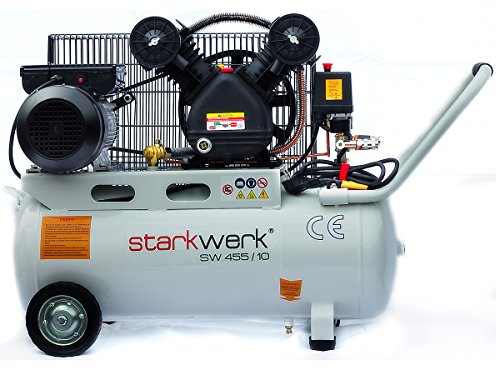 Starkwerk Druckluft Kompressor SW 455/10 – 10 Bar – 50 Liter Kessel - 2