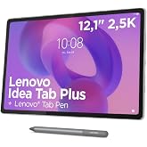 Lenovo Idea Tab Plus - 12.1" 2.5K (MediaTek Dimensity 6400, 8GB RAM, 256GB UFS 2.2, 90Hz, 4 Speakers, MicroSD Slot, Wi-Fi 5,