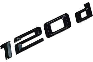 MCK Auto 120d nero lucido bagagliaio posteriore logo emblema Tuning per E81 E82 E87 E88 F20 F21 F52 HB2R1