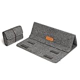 Innenmaße: 33 x 23 cm; Außenmaße: 35 x 25 cm. Passt perfekt für 13 Zoll MacBook Pro 2013-2017,2018/13 Zoll MacBook Air(ohne Schutzhülle)/Pro Retina/12,9- Zoll iPad Pro und Surface Laptop 2017