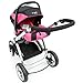 i-Safe System - Raspberry (Pink) Trio Travel System Pram & Luxury Stroller 3 in 1 Complete With Car Seat