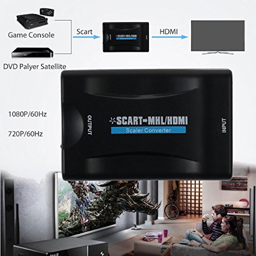 MagiDeal Smartphone MHL zu HDMI SCART TV Video HD Konverter Adapter MHL - 5