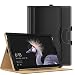 Produktbild MoKo Microsoft Surface Pro 2017 / Surface Pro 4 Hülle - Schlank Folding Kunstleder Schutzhülle Leder Hülle Tasche Etui Smart Case Cover für New Surface Pro 6 / Pro 4 / Pro 3 Tablet, Schwarz