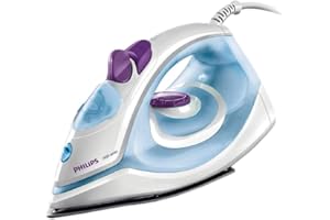 Philips Steam Iron GC1905/21 (World no. 1 Ironing Brand) – Black non-stick soleplate, Powerful 17gm/min steam output & 1300 W