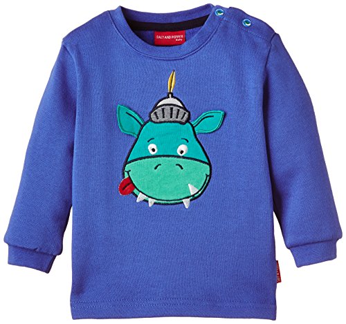 SALT AND PEPPER Baby Boys Crew Neck Long Sleeve Sweatshirt -  Blue - 6-9 Months