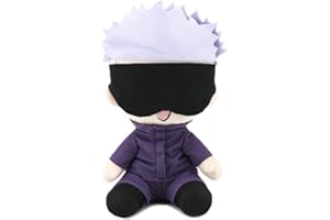 JUNZIWING Anime Jujutsu Kaisen Peluche, Cosplay Figure Bambole di Pezza Cuscino, Regalo di Compleanno Bambino 25 Cm Gojo Satoru A