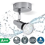 Das mitgelieferte 5W Leuchtmittel (GU10) verspricht mit einer Lebensdauer von 20.000 Stunden lange Freude. Das Leuchtmittel ist einfach wechselbar und strahlt bei 400 Lumen.