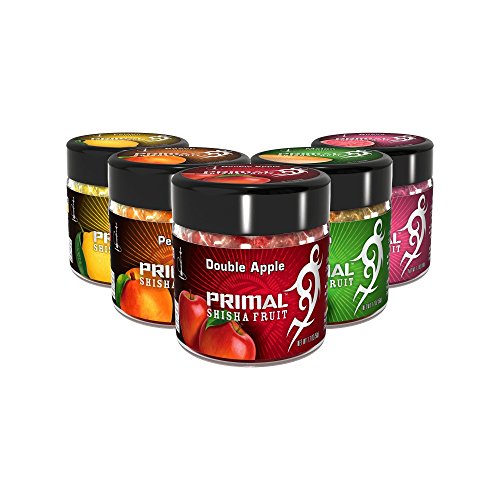 Primal Shisha Fruit – Doppelapfel – Nikotinfreier Tabakersatz, mit echten Früchten – 50g - 2
