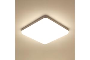 ‎DAXGD DAXGD 32W Deckenleuchten, Moderne Deckenlampe 3600LM, 4500K Natürliches Licht IP54 Wasserdicht, LED-deckenlampen für Badezimmer Küche Flur Balkon, 25 cm