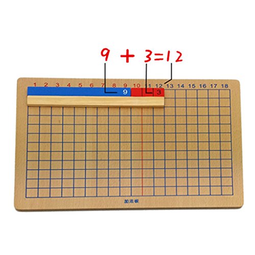 MagiDeal Montessori Addition et Division Panneau en Bois Jouets de Calcul et Mathématiques Jeu Educatif Enfants Ecole Famille