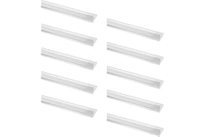 PAPASBOX 10 PCS 40W LED Tubo de Luz, 4800LM 4ft 120CM Lámpara LED de Techo, Blanco Frio 6000K 130°Ángulo Luz de Lámpara LED Tubo para Sala de Estar, Baño, Cocina, Garaje, Oficina, Almacén