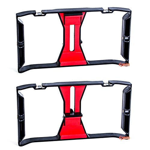 Zeadio Videoproiettore Smartphone, videocamere Stabilizzatore di supporto per maniglie, registrazione di pellicole per case di registrazione per videomaker Filmmaker Videographer - adatta per iPhone, Samsung e tutti i telefoni