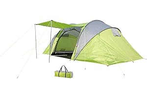 SEMPTEC URBAN SURVIVAL TECHNOLOGY Tente Tunnel pour 4 Personnes avec 2 cabines et Coutures étanches [Semptec]