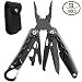 Produktbild Multitool DeFe 10-in-1 Taschenwerkzeug mit Zange Multifunktionswerkzeuge Schwarzen Edelstahl Camping Werkzeug Klapp Multi-Tool Set für Outdoor Survival Angeln Geschenke (Schwarz)