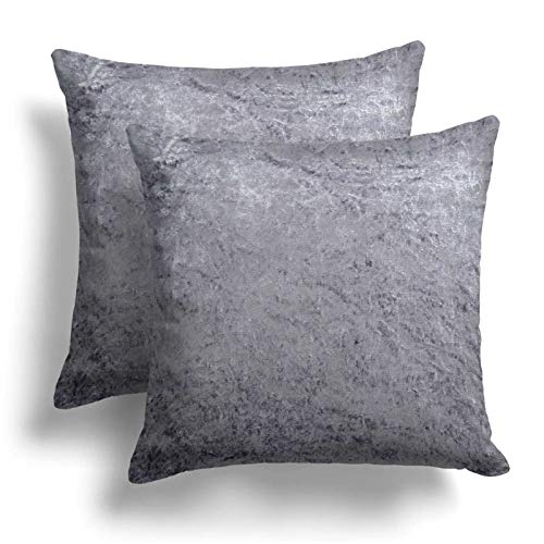 Ideal Textiles Set of 2 Crushed Velvet Cushion Covers, Pair Super Soft Cushions Cover, Luxurious Sca