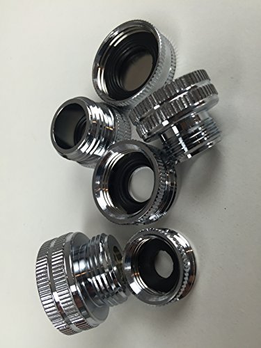 Endkappe gerändelt 1″ IG Chrom/Messing Blindstopfen Endstück - 3