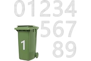 OZYAN 3 Pack Wheelie Bin Numbers Stickers (Number7) - Numbers 0-9 Wheelie Bin Stickers for Wheelie Bins Bin Number Stickers Vinyl 18cm Bin Sticker Easy to Apply Sticky Numbers Bin Numbers Stickers