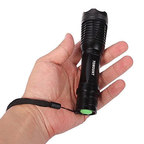 TOMOUNT CREE Taschenlampe Flashlampe XM-L T6 Weiß 800LM Zoombar LED Flashlight Lampe Bergsteigen Biken Camping - 2
