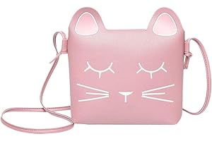 whatUneed Mignon petit sac à main de sac à bandoulière pour petites filles, mini sacs de princesse, sac à bandoulière pour chat