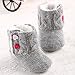 Koly Baby Girls Winter Warm Soft Sole Crib Button Flats Cotton Boot Toddler Prewalker Shoes