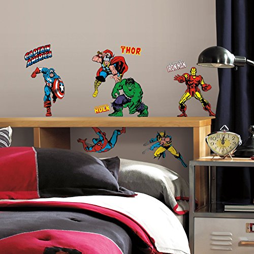 RoomMates RMK2328SCS RM – Marvel Helden Comic Wandtattoo, PVC, Bunt, 29 x 13 x 2.5 cm - 2